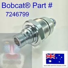 for Bobcat Male Hydraulic Coupler Auxilary FFH 7246799 48mm 17/8" thread FFH