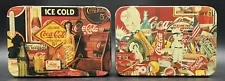 2 Coca Cola Tins Box Container Hinged Lid Coke Memorabilia Advertisements