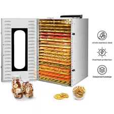 20 Trays Food Dehydrator Commercial Dehydrators Dryer for Fruit,Meat,Beef,Jerky