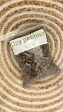 Clay Pebbles Grow Media Expended Rocks Hydroponic Aquaponic, 1.5 Lb