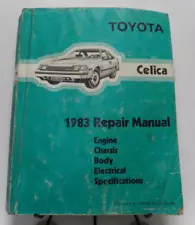 1983 Toyota Celica Factory Repair Manual Shop Used