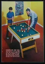 Bumper Pool Table 1970 How-To build PLANS *great family fun*