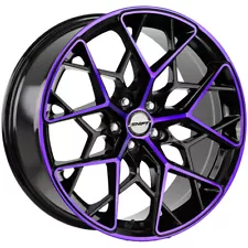 Shift H35 Piston 18x8.5 5x100 +35mm Black/Purple Wheel Rim 18" Inch