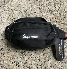 Custom NWT Black Supreme Waist Bag Fanny Pack SS18 1 Of 1