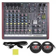 Allen & Heath Mixer ZED10FX Multipurpose Audio Mixer for Live Sound and Recor...