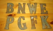 Vintage Rustic Metal 6" Letter ~U-PICK~