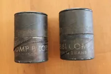 (2)Vietnam Era 1973' M415A1 G881 Frag Hand Grenade M67 Cardboard Tube Containers