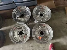 Set of 4 Cragar SST 15x7 VERY NICE Wheels w/ center caps Muscle car hot rod