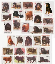 TIBETAN MASTIFF 28 VINTAGE SINGLE DOG PLAYING CARDS