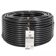 Drip Irrigation System Tube 1/2" .7" OD x 500' Poly Above & Below Ground Black