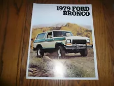 1979 Ford Bronco Sales Brochure - Vintage