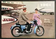 JAMES MOTORCYCLE RANGE Sales Brochure For 1961 COMET Cadet CAPTAIN Commodore