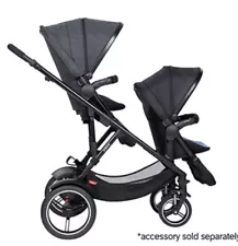 Phil And Teds Voyager Double Stroller, Black/dark Grey