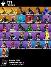 FN Gold Midas Skin, Gold Brutus, Catalyst, Peely, Deadpool, 31 Skins OG