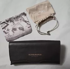 OLIVER PEOPLES AUTHENTIC SUNGLASSES EYEGLASSES CASE POUCH