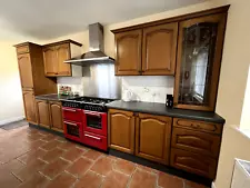 Kitchen units with solid wood doors, used. LOWER PRICE FOR QUICK SALE