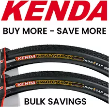 2PAK Kenda Kwick Trax 700 x 38c Road Hybrid Bike Tires Anti Puncture Reflective