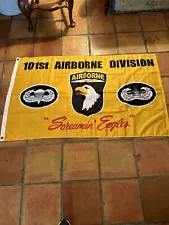 U.S. Army 101st Airborne Screaming Eagles Flag with Grommets - Approx 3ft x 5ft