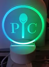 RARE Pampered Chef Lighted Logo Color Changing Consultant Promotional Item