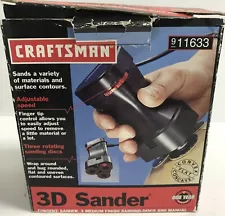 New ListingCraftsman 3D Sander 911633 Original Box TESTED & WORKING