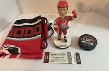 Carolina Hurricanes 2008-09 Bobblehead Eric Staal, Bag, Ticket, Puck