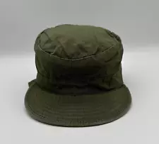 Vintage M-1951 Field Cap Hat Cotton 6 3/4 Green 50s