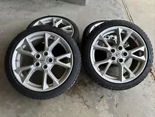 4 18” 2012 Nissan Maxima wheels rims Silver OEM W/Sensors &Michelin X-ice tires