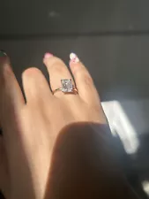 moissanite engagement ring size 6