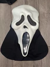 Vintage Scream Stalker Halloween Costume MASK ONLY BIB Fun World Ghostface Gen 2