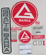 Gracie Barra Lot of 9 Patches Brazilian JiuJitsu BJJ Martial ArtsGB1 Equipe GB