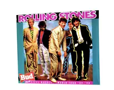 Vintage The Rolling Stones 1989 Budweiser Tour Poster