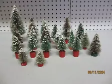 20 Assorted Vintage Bottle Brush Trees