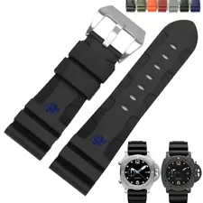 Silicone Rubber Watchband For Panerai SUBMERSIBLE PAM 441 359 24mm 26mm