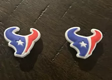 Houston Texans NFL Football Charms For Shoes Set Of 2 Croc Shoe Compatible