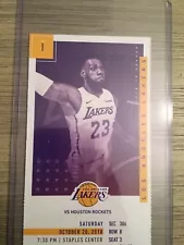 2018-19 Los Angeles Lakers NBA Official Ticket Stubs pick any game! Lebron James