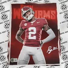 Ryan Williams 8x10 Signed Photo Beckett Witnessed COA Alabama Crimson Tide