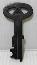 Antique Folger Adams - Solid Brass C Prison Key - Joliet, Ill. (Illinois)