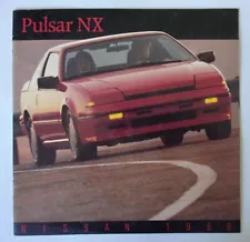 NISSAN PULSAR NX orig 1989 Canadian Mkt Large Format Sales Brochure for Canada