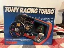 Vintage 80's Tomy Racing Turbo Turnin' Dashboard Car Cockpit Game Works! MINT