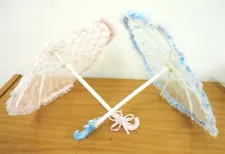 Plastic Lace Umbrella For Baby Shower-Boy and Girl- Decoration, party Favors-1pc