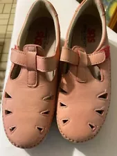 SAS Womens SZ 7 M Roamer Tripad Comfort Shoes Pink Leather Mary Jane Walking