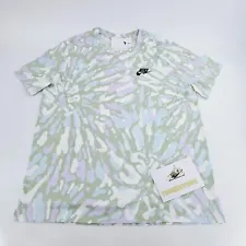 Nike Sportswear Tie Dye Lava Lamp Mens Size XXL 2XL Graphic Shirt Multicolor NEW