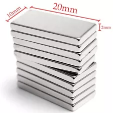 10/20/50/100pcs Super Strong Block Fridge Magnets Rare Earth Neodymium 20x10x2mm