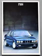 1987 BMW 735i PREMIUM SALES BROCHURE CATALOG ~ 30 PAGES ~ 11.75" X 8.25"