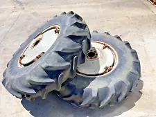 Ford 900 Tractor 14.9-28 Tires & Power Adjust Rims