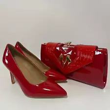 Pretty High Heel Shoes And Bag