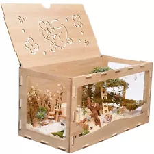 Large Hamster Cage Wooden Hamster Cage for Syrian Hamster without Accessories