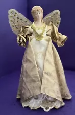 NEW Angel Christmas Tree Topper Centerpiece White Gold 15” SALE!