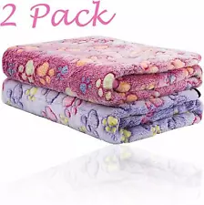 2 Pack Puppy Blanket for Pet Cushion Small Dog Cat Animals Bed Soft Warm Mat