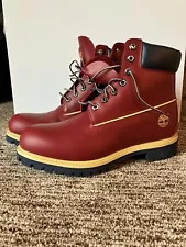 Men's Timberland 6 In. Premium Boot Red Smooth (28082) Size 10.5M